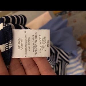 Joie navy & white striped dress fit n flare